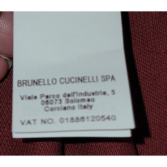 Brunello Cucinelli Burgundy Polo EU 48 NWT 100% Cotton - Picture 10 of 11